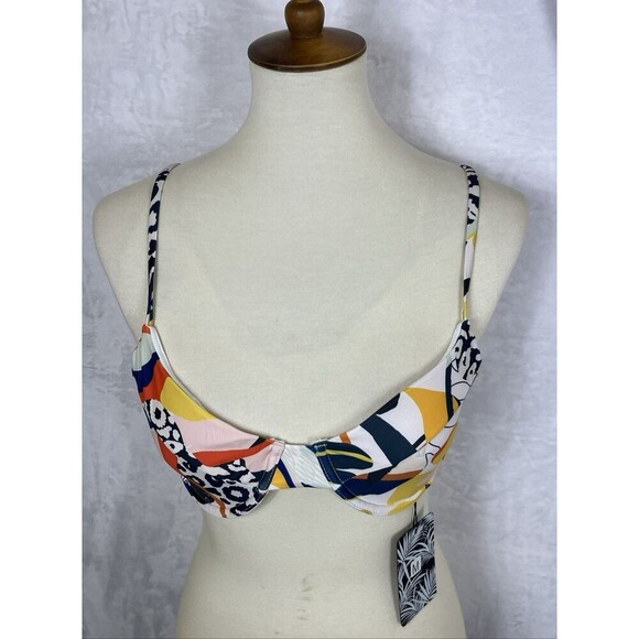 Escape To Paradise 2-Piece Bikini Swimwear Multicolor Size 12 / 14 NEW - Picture 4 of 12